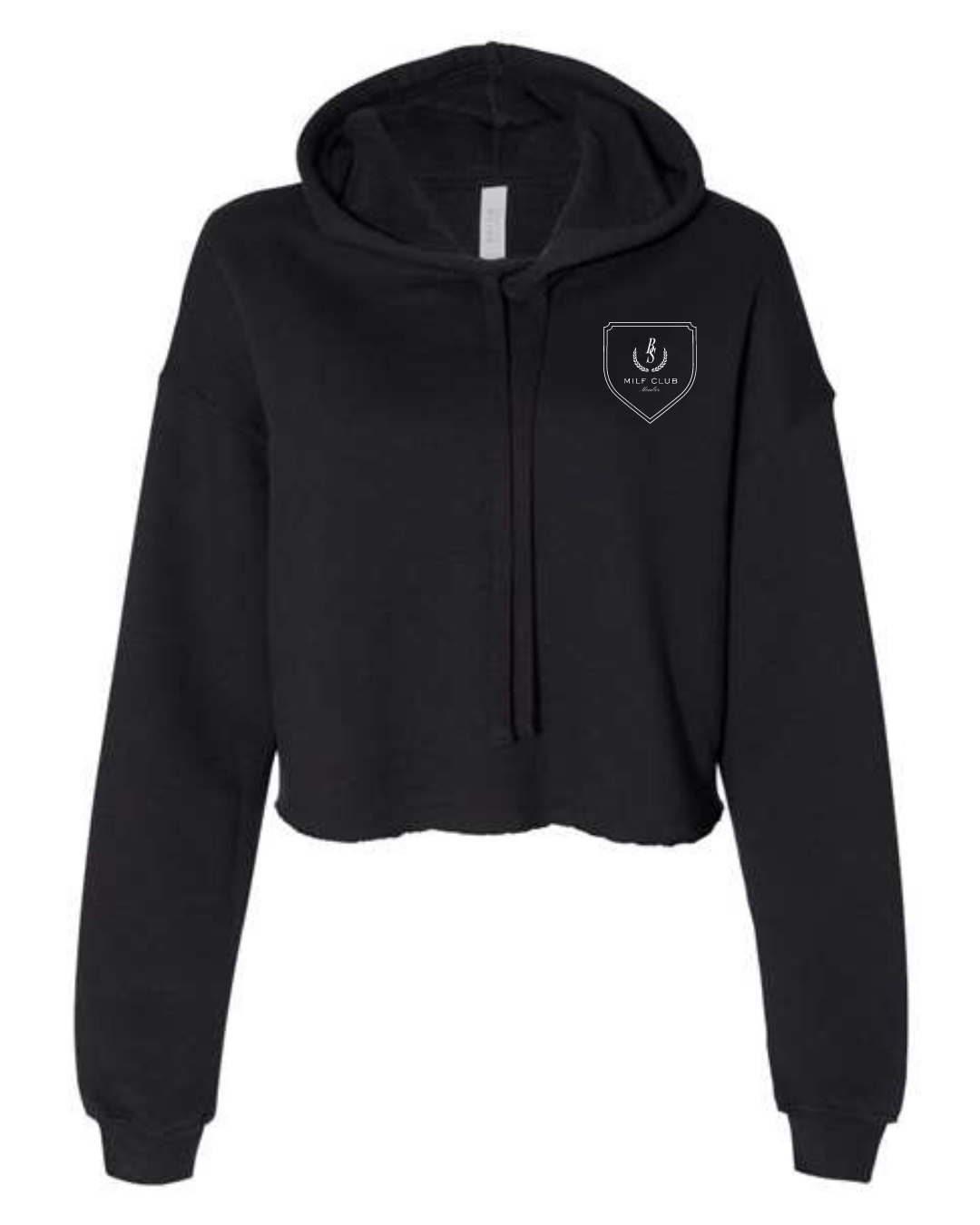 Bottle Service Crest Crop Hoodie