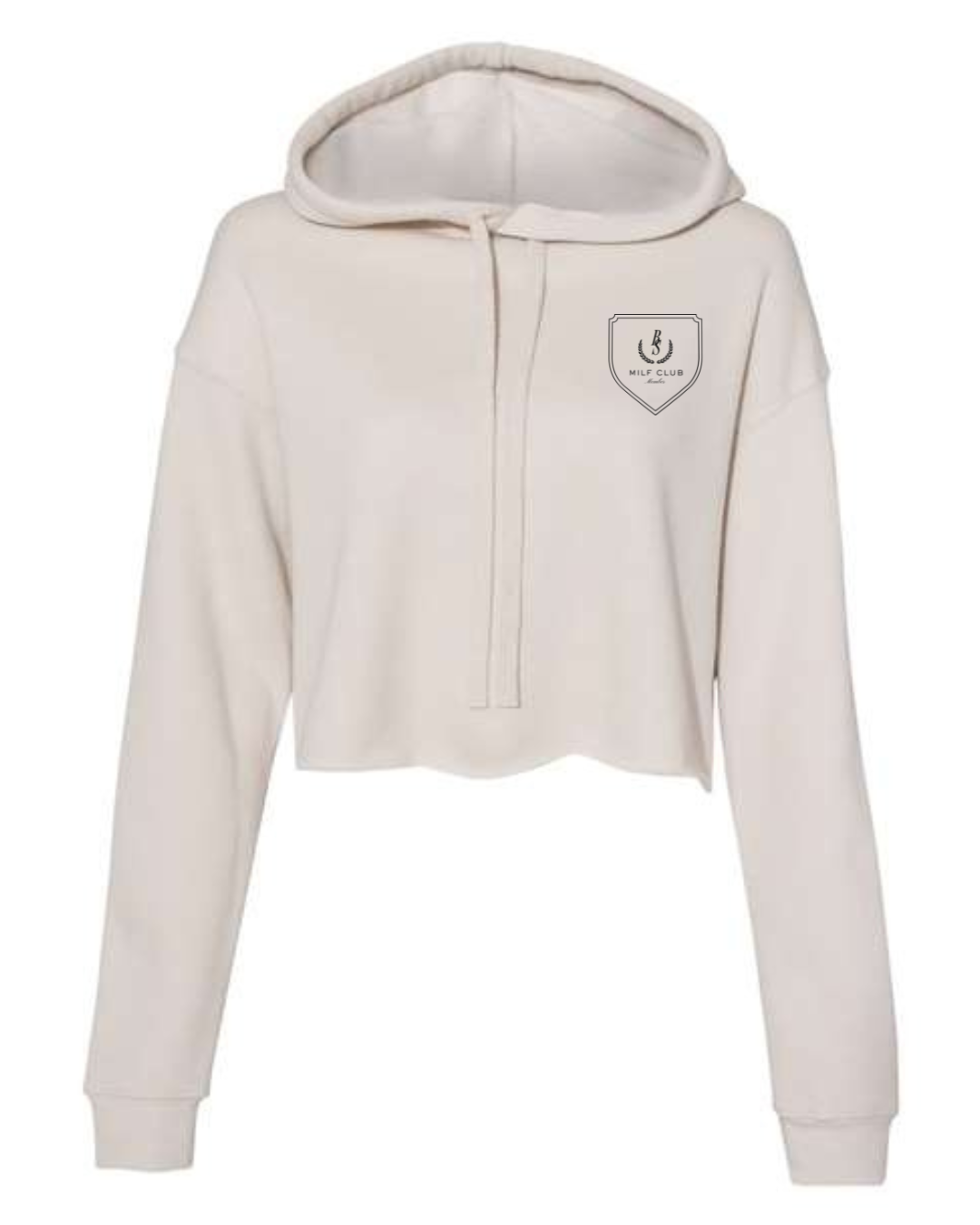 Bottle Service Crest Crop Hoodie