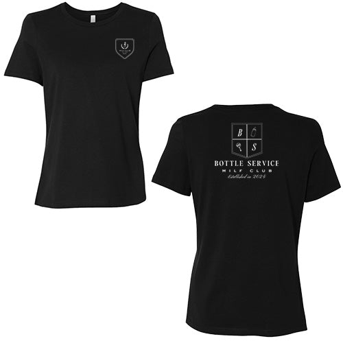 Bottle Service Milf Club Crest Tee CUSTOM